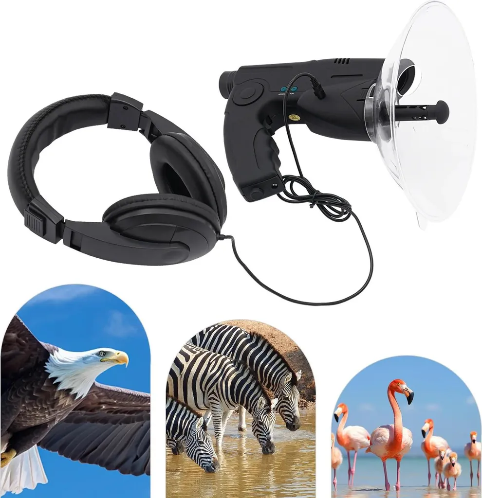 Microphone directionnel avec monoculaire 8x pour écoute de la nature