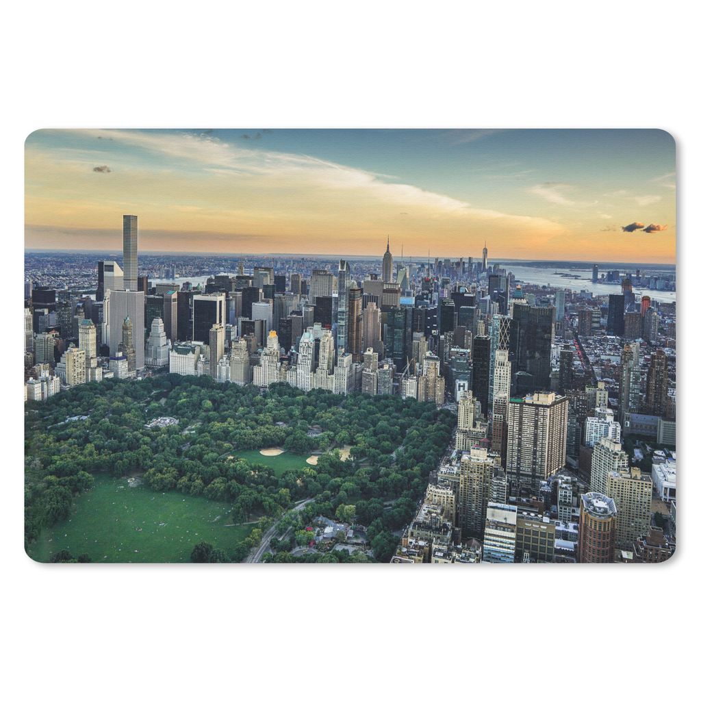 MuchoWow Mauspad Mousepad New York - Central Park - Amerika 27x18 cm - Mousepads - Maus Mat - Pad - Mausunterlage - Büroartikel - Desk Matten