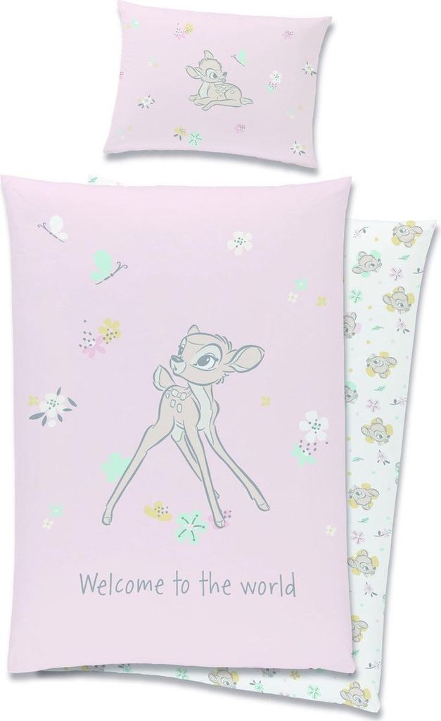 Disney Bambi BABY Bettbezug, Welcome - 90 x 120 cm - Produktbild 