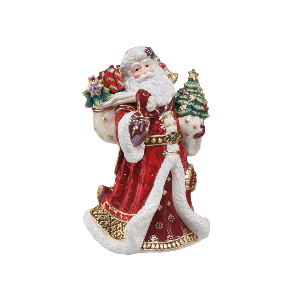 Goebel Fitz and Floyd XMAS Santa Spieldose