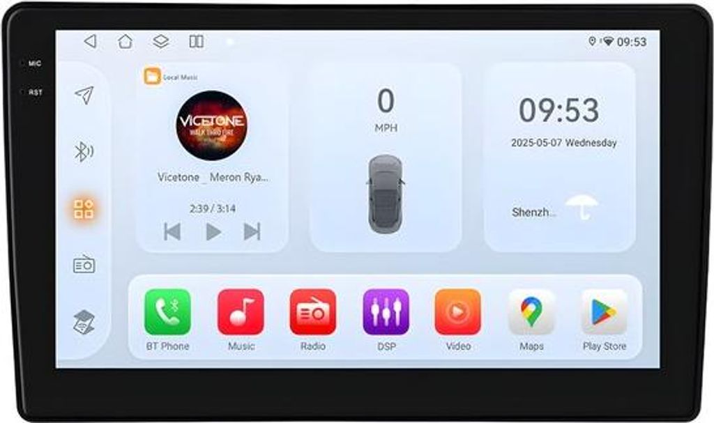 Autoradio mit Bluetooth und CarPlay – für Citroën Berlingo B9 und Peugeot Partner (2008–2019) – kompatibel mit Apple und Android – Stereo...