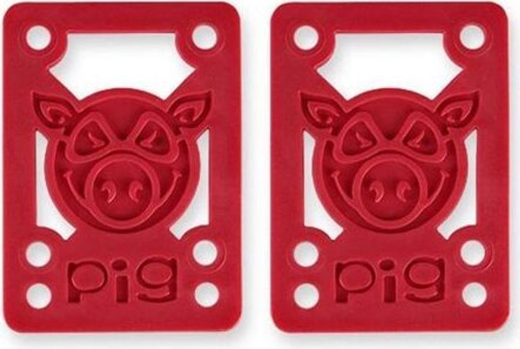 SK8 PADS PIG WHEELS Pileses Hard – rot – 1/8