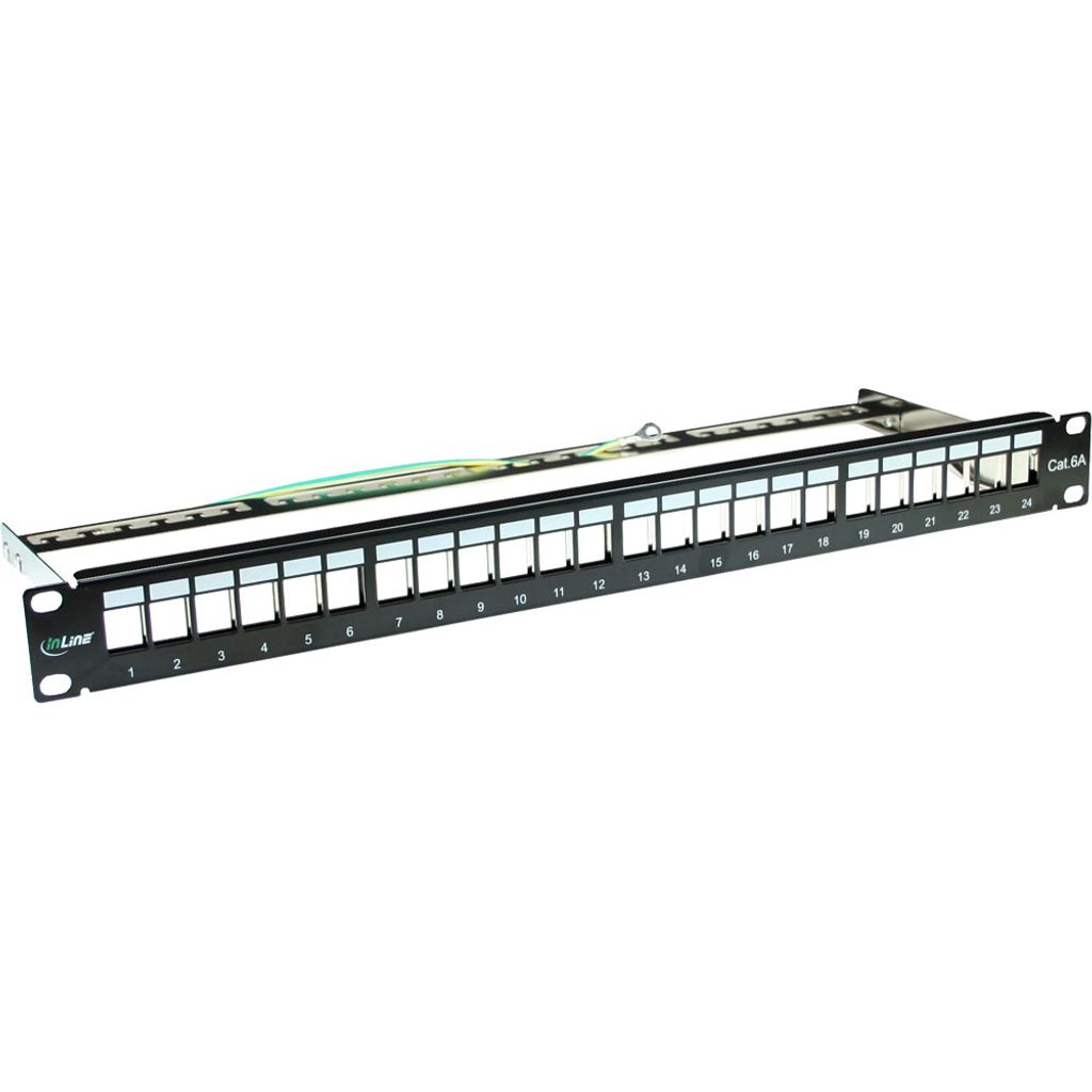 InLine - Patch Panel - RJ-45 X 24 - Schwarz - 1U (76824B)