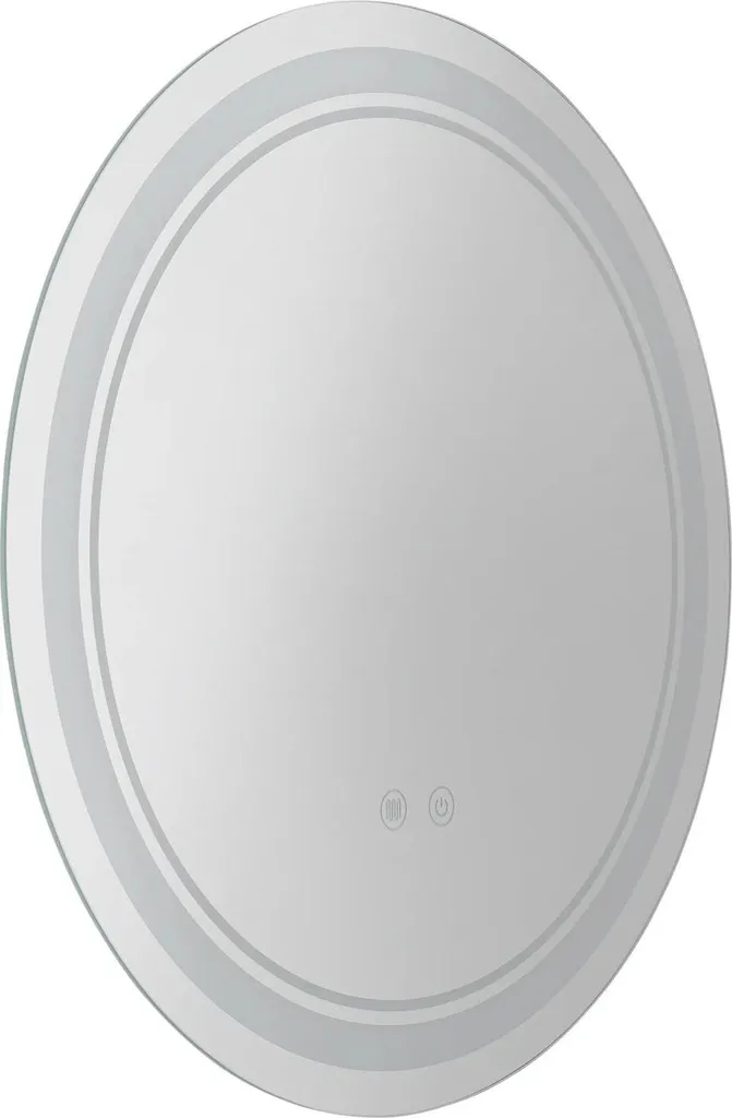 Specchio LED Rotondo 50cm Design Moderno - 3 Colori Luce e Touch