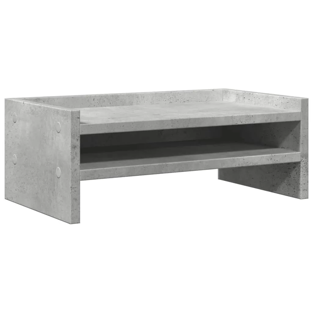 Support Écran Gris Béton 42x24x16 cm - Soulagez votre Dos et Cou