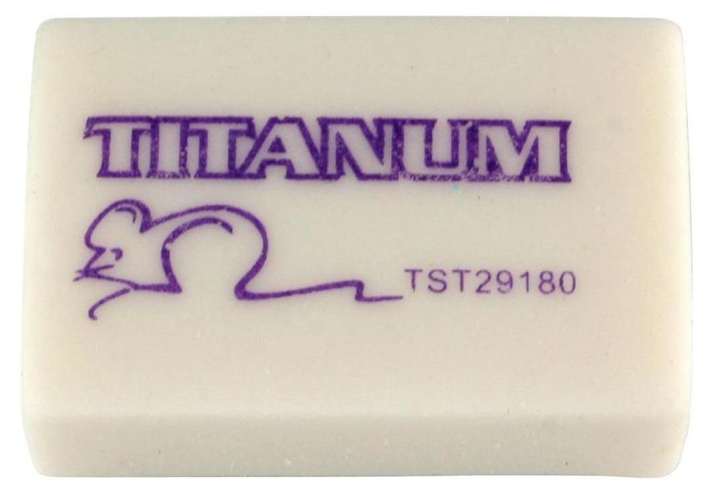 Gomme à crayon 25x16mm Titanum Image du produit 