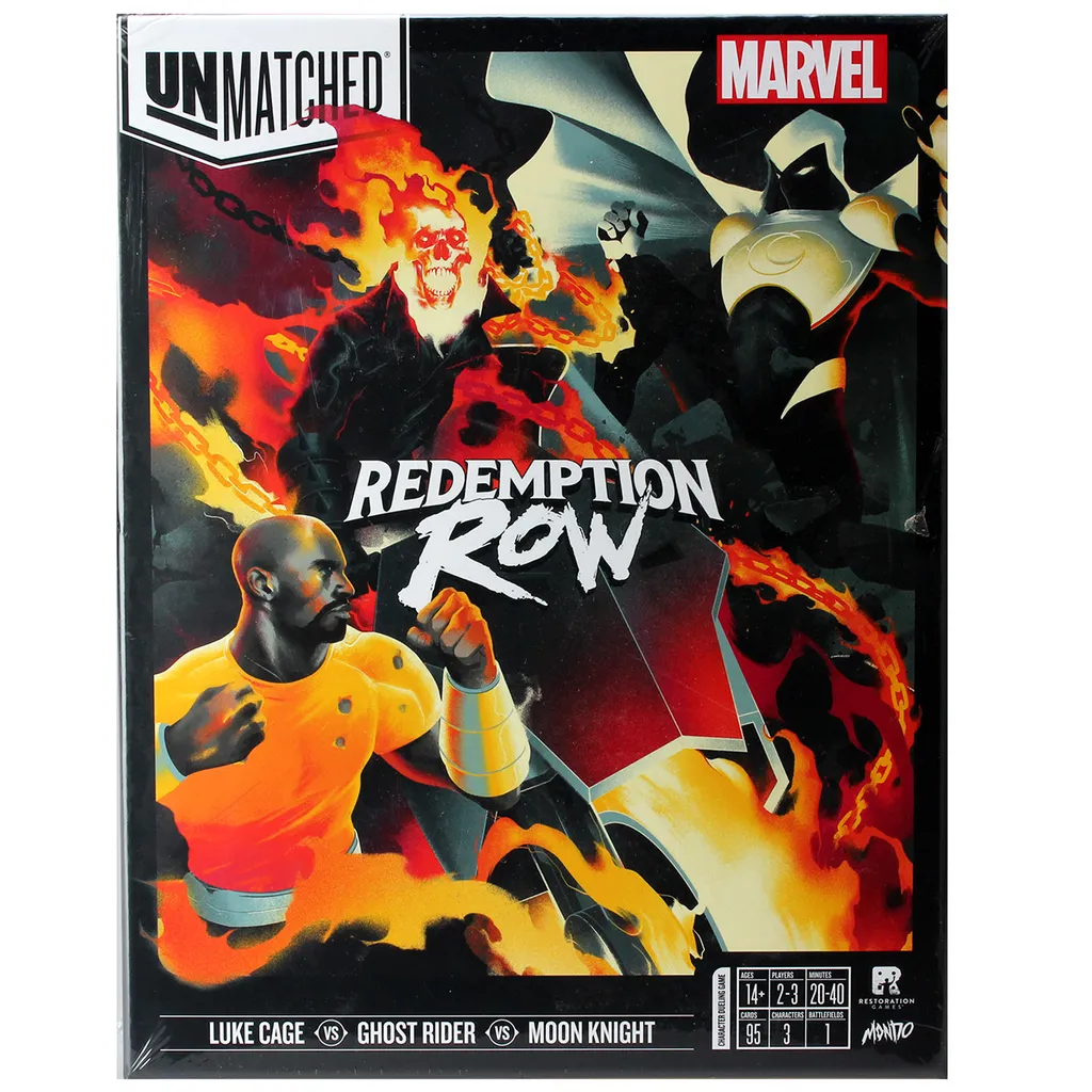 Redemption Row Unmatched avec Figurines Détaillées et Cartes Action
