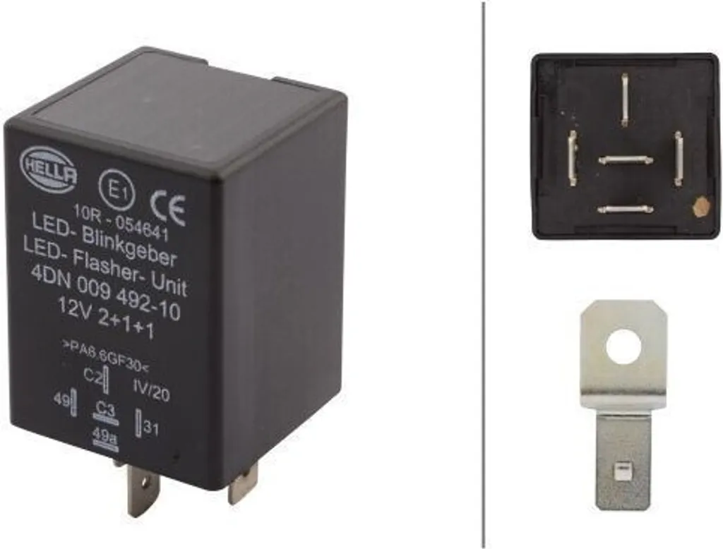 Centrale Clignotante HELLA Lot de 2 Haute Performance OE 1217858