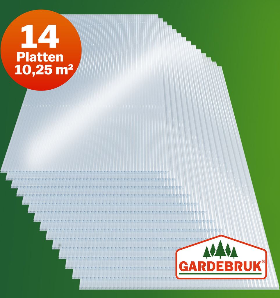 GARDEBRUK® 14x Doppelstegplatten 4mm Zuschneidbar Produktbild 8