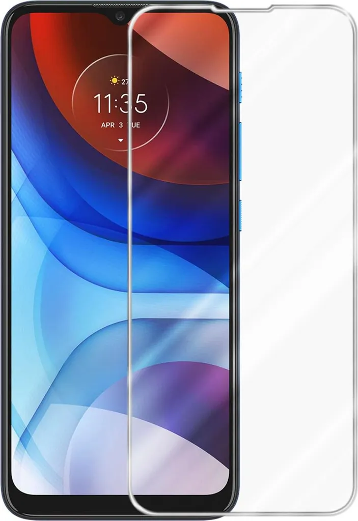 Cadorabo Pellicola protettiva per Motorola MOTO E7 POWER / E7i POWER in CRYSTAL CLEAR Pellicola temperata protettiva dello schermo blindata