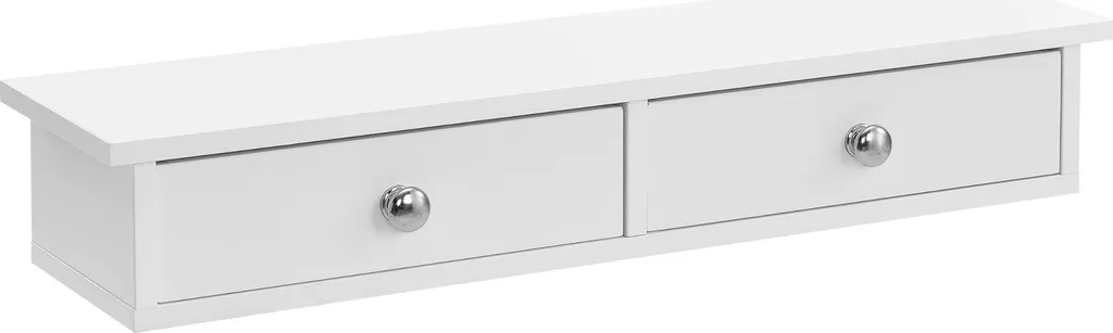Scaffale a Muro Geeste Bianco con 2 Cassetti 60x15x10cm | Offerta Online - 2