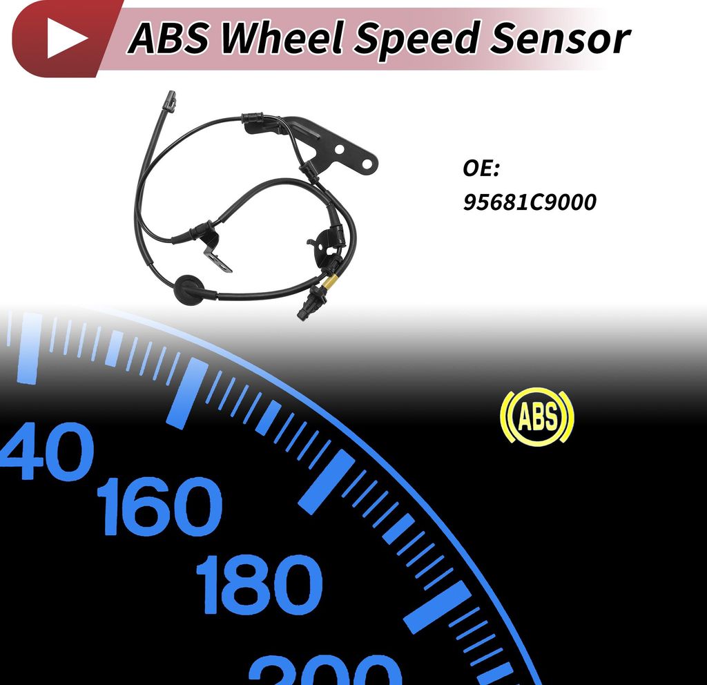 ABS Raddrehzahlsensor hinten rechts ABS Sensor Antiblockiersystem Sensor Nr. 95681C9000 für HYUNDAI IX25 2014-2015