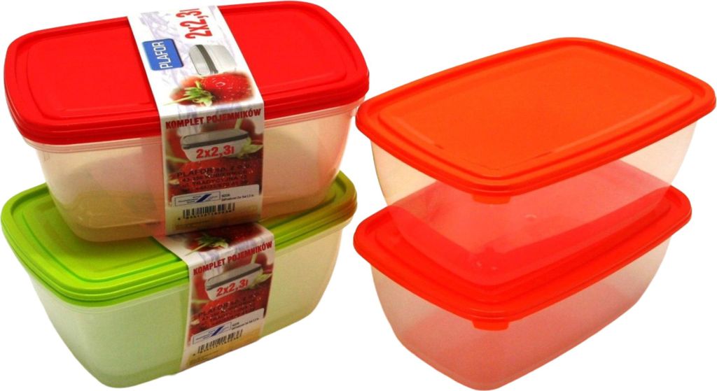 Gefrierdosen 2er Set 2,3 Liter - diverse Farben