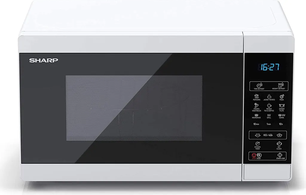 Four micro-ondes avec gril Sharp 20 l Blanc Pose Libre Design Moderne