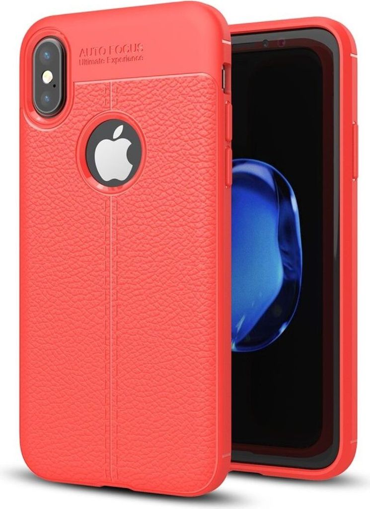 Handy Hülle Schutz Case für Apple iPhone XS Cover Rahmen Etui Rot