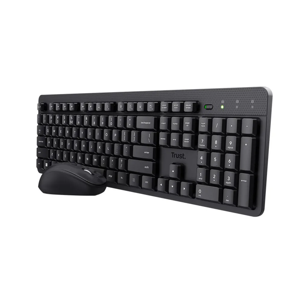 Pack clavier souris pour télétravail Trust Ody II QWERTY italien noir