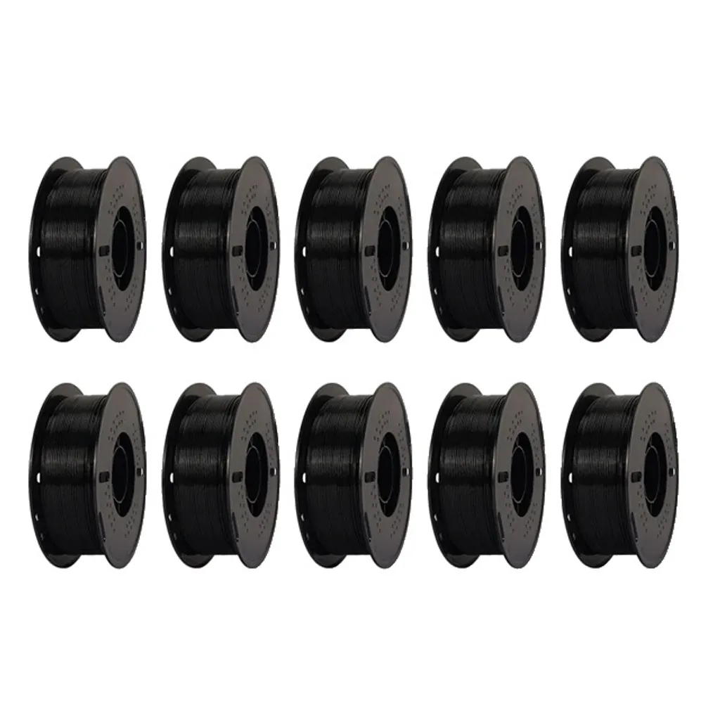 Filament PLA Noir 10KG pour Impression 3D Haute Vitesse 1.75mm