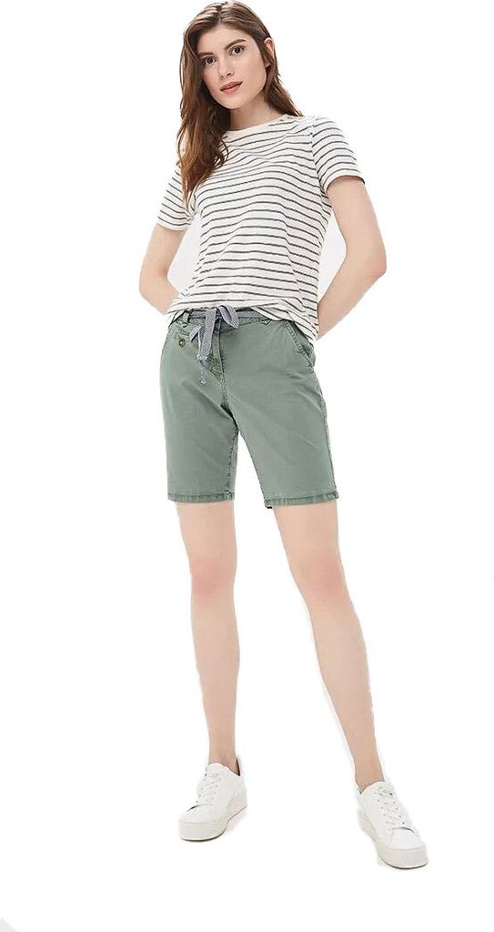Tom Tailor Damen Kurze Hose Pants Short Shorts Chino Bermuda olive grün Gr. 42
