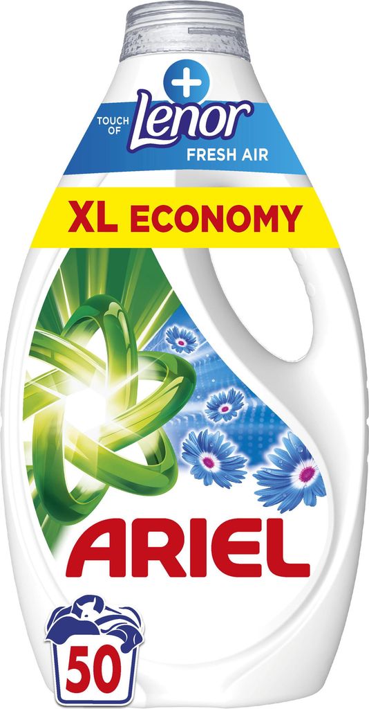 Ariel Płyn do prania + Touch Of Lenor Fresh Air 50 prań Zdjęcie produktu 