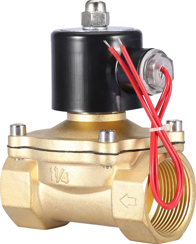 Électrovanne 220V CA Normalement Fermée DN32 1-1/4" Haute Résistance
