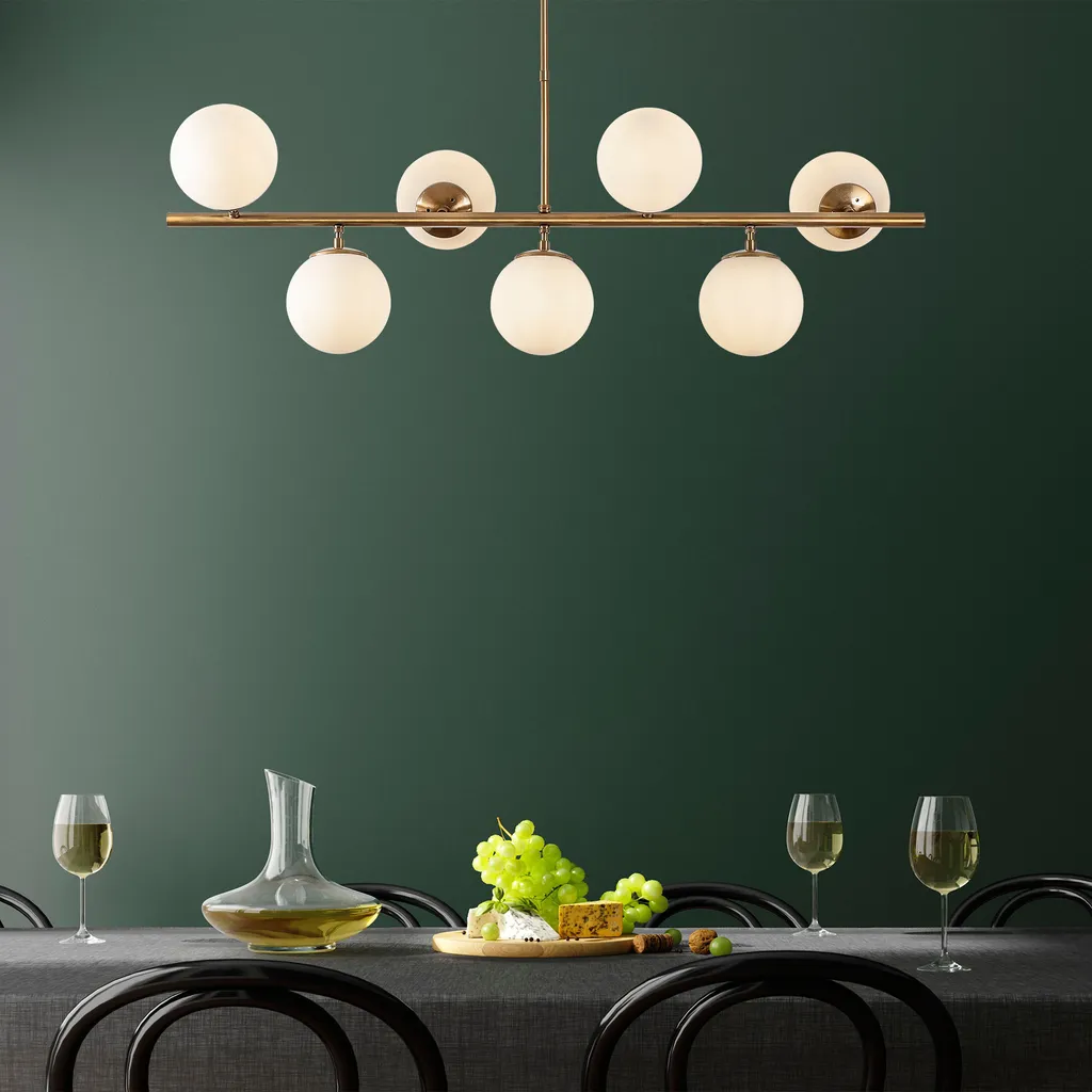 Opviq Fazli 10535 Lustre Vintage en Métal Noir - Suspension 113 x 40 cm