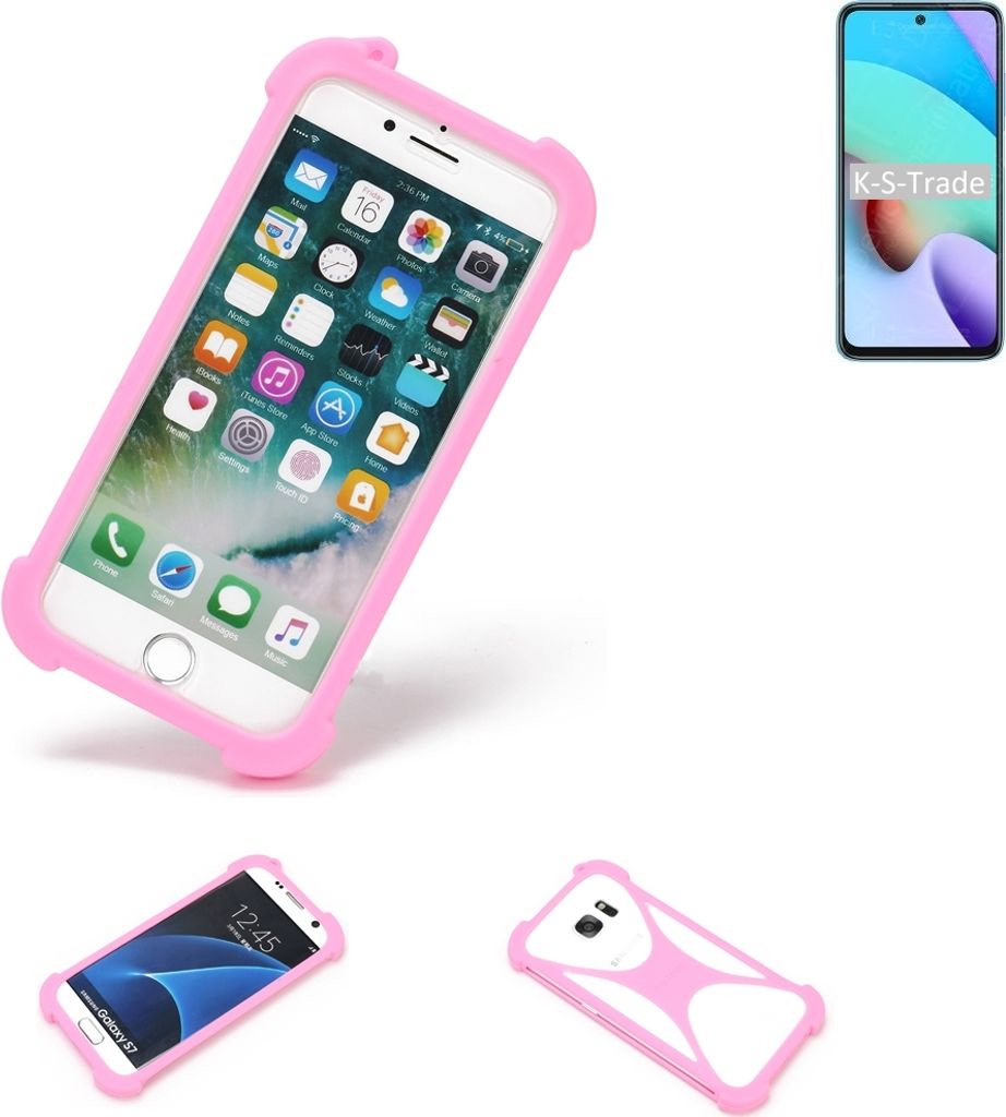 K-S-Trade Handy Hülle kompatibel mit Xiaomi Redmi Note 11 4G Schutz Hülle Bumper Silikon Schutz Hülle Cover Case Silikoncase Silikonbumper TPU
