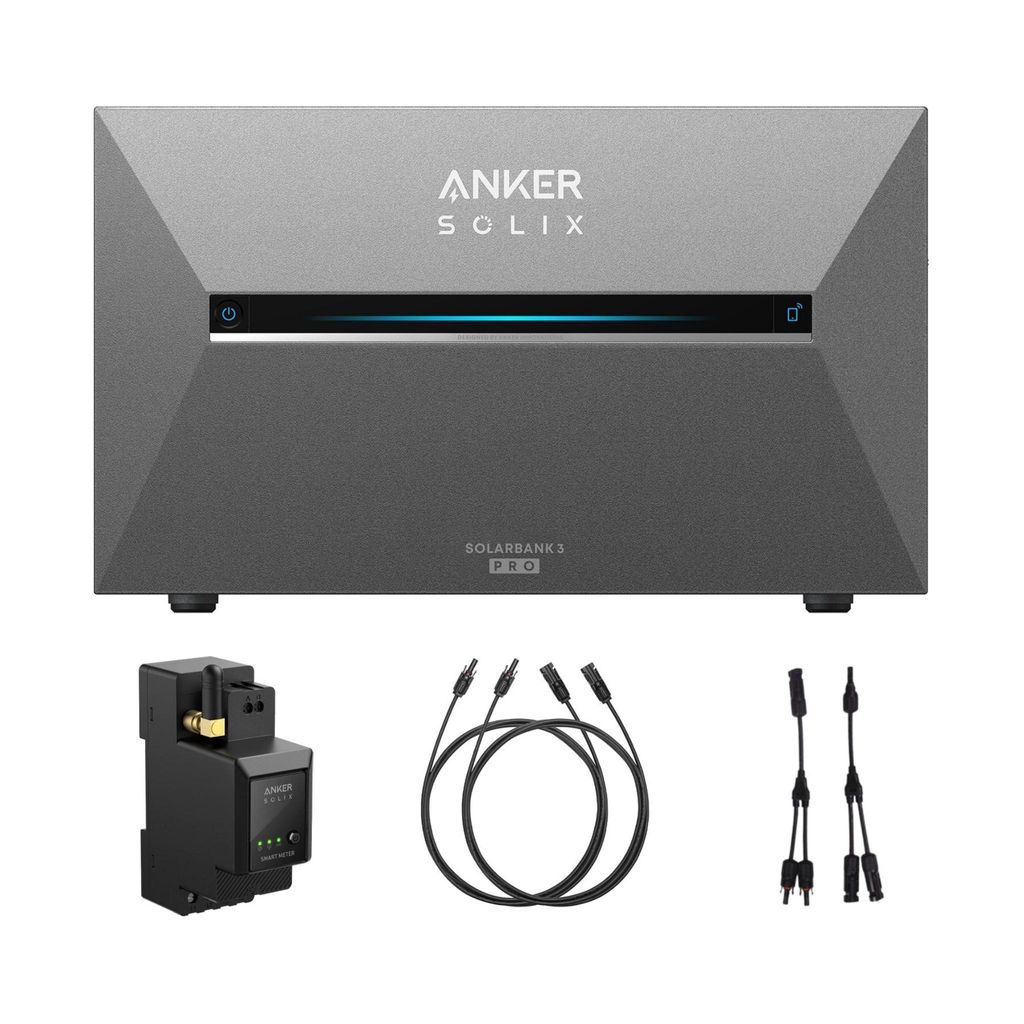 Anker SOLIX Solarbank 3 E2700 Pro 3600W LiFePo4 mitSmart Meter mit Kable Set