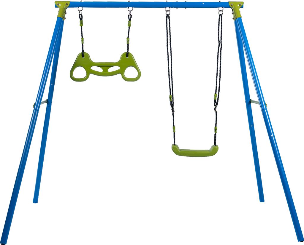 Sandora 40030 2 Funktionen Doppel - Kinderschaukel mit Gestell XNS033 - 50kg