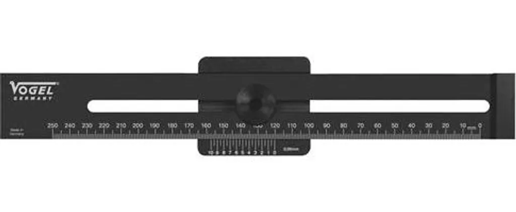Trusquin de précision et règle de traçage 200 mm avec vernier 0,05 mm