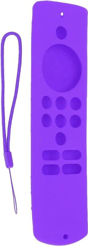 Coque silicone pour télécommande TV avec dragonne réglable Noir Matte
