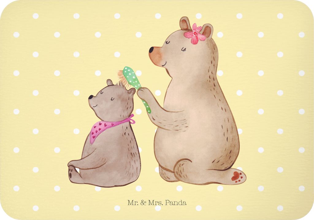 Mr. & Mrs. Panda Kühlschrankmagnet Bär Kind - Gelb Pastell - Geschenk, haftmagnet, Familie, Bruder, Mutter, Notizhalter, Mama, magnet, whiteboard...