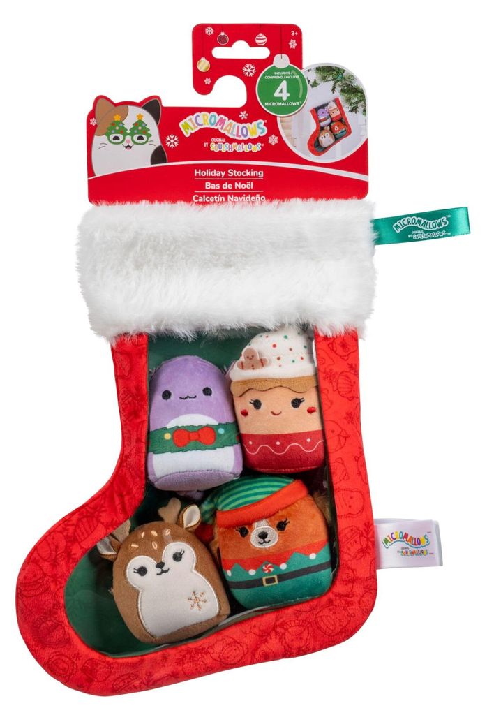 Squishmallows|Jazwares Weihnachts Plüsch-Socke inkl. 4 Produktbild 
