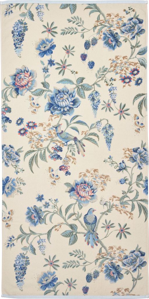 Pip Studio Duschtuch Secret Garden Farbe WhiteBlue Größe Produktbild 
