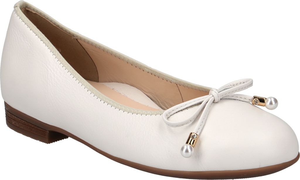 Ara Ballerina SARDINIA, Glattleder, Weiß, Damen