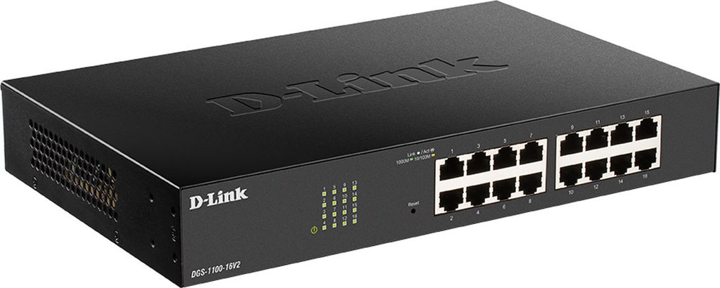 D-Link DGS-1100-16V2 16-Port Smart Gigabit Switch Layer2