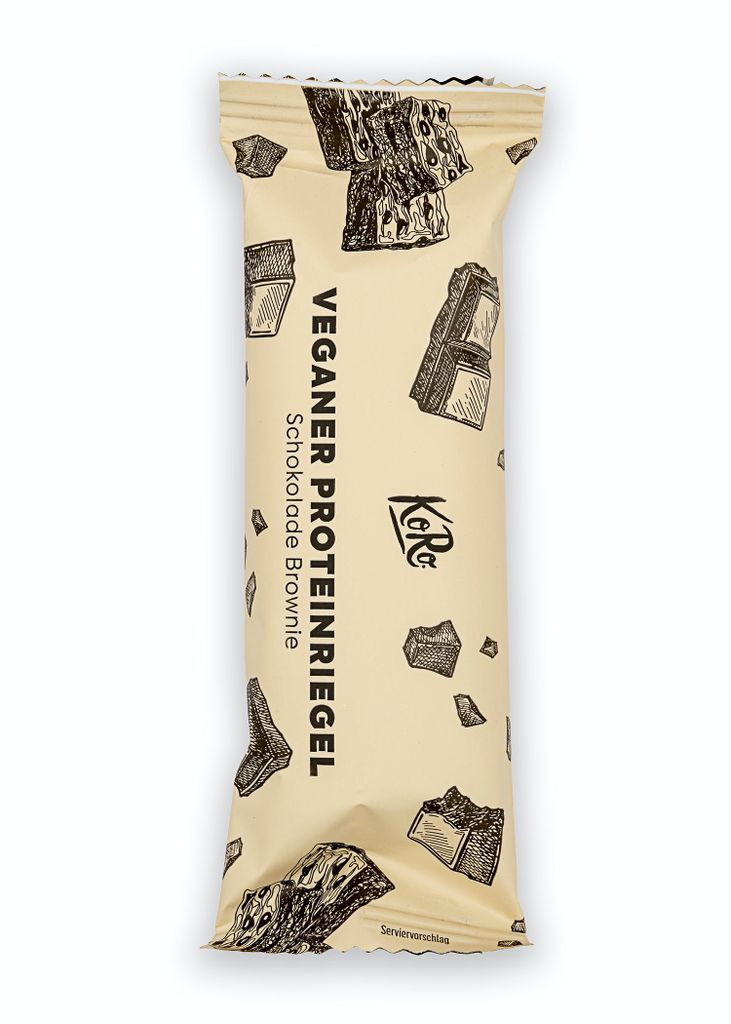 KoRo | Veganer Proteinriegel Schokolade Brownie 55 g Produktbild 