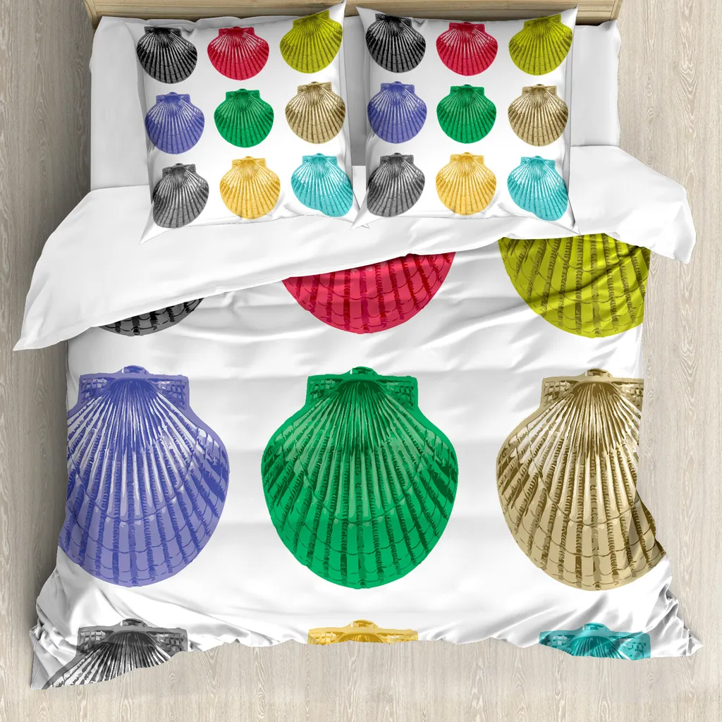 Set Copripiumino Matrimoniale Conchiglie ABAKUHAUS Design Moderno