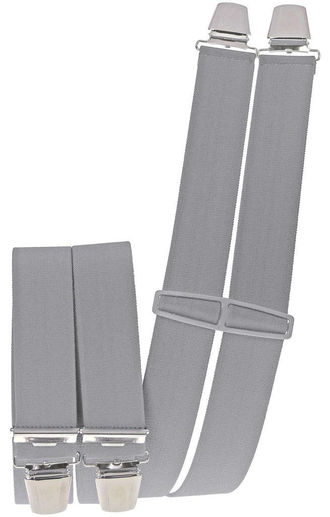 Hosenträger mit 4 extra starken  Clips uni Farben Produktbild 
