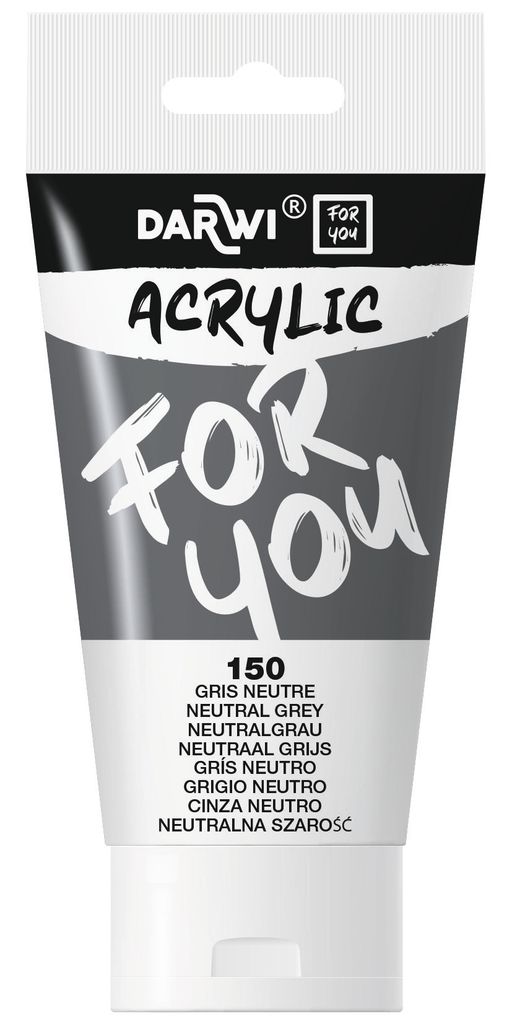 Darwi DFY Acrylfarbe Neutral Grey 75 ml 1 stk