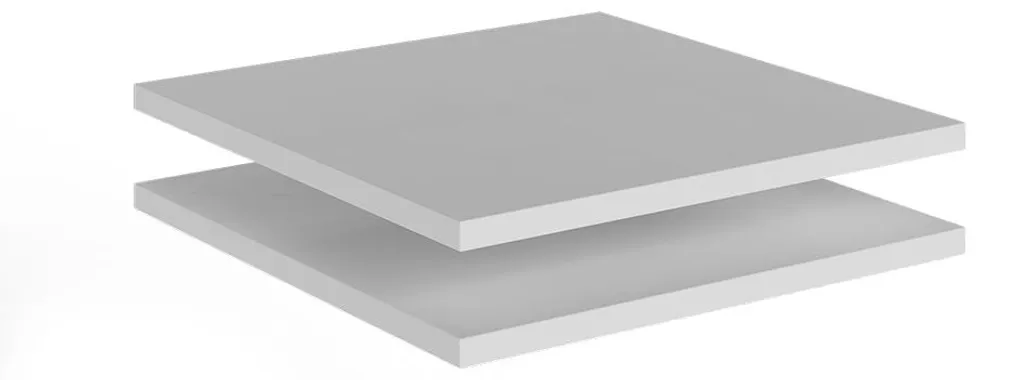 Tablette Murale Vicco Claus Blanche Lot de 2 Finition Mate Modèle 54746