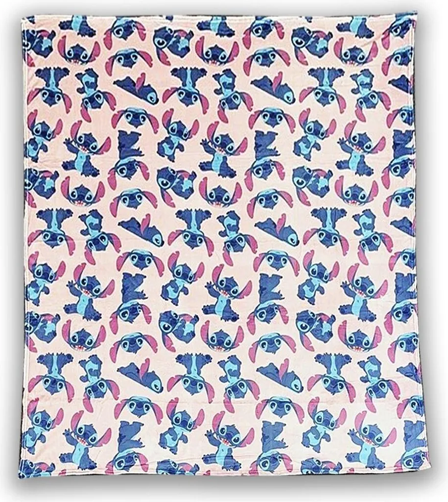 Plaid Lilo & Stitch Moelleux 180x200 cm - Couverture d'Intérieur XL
