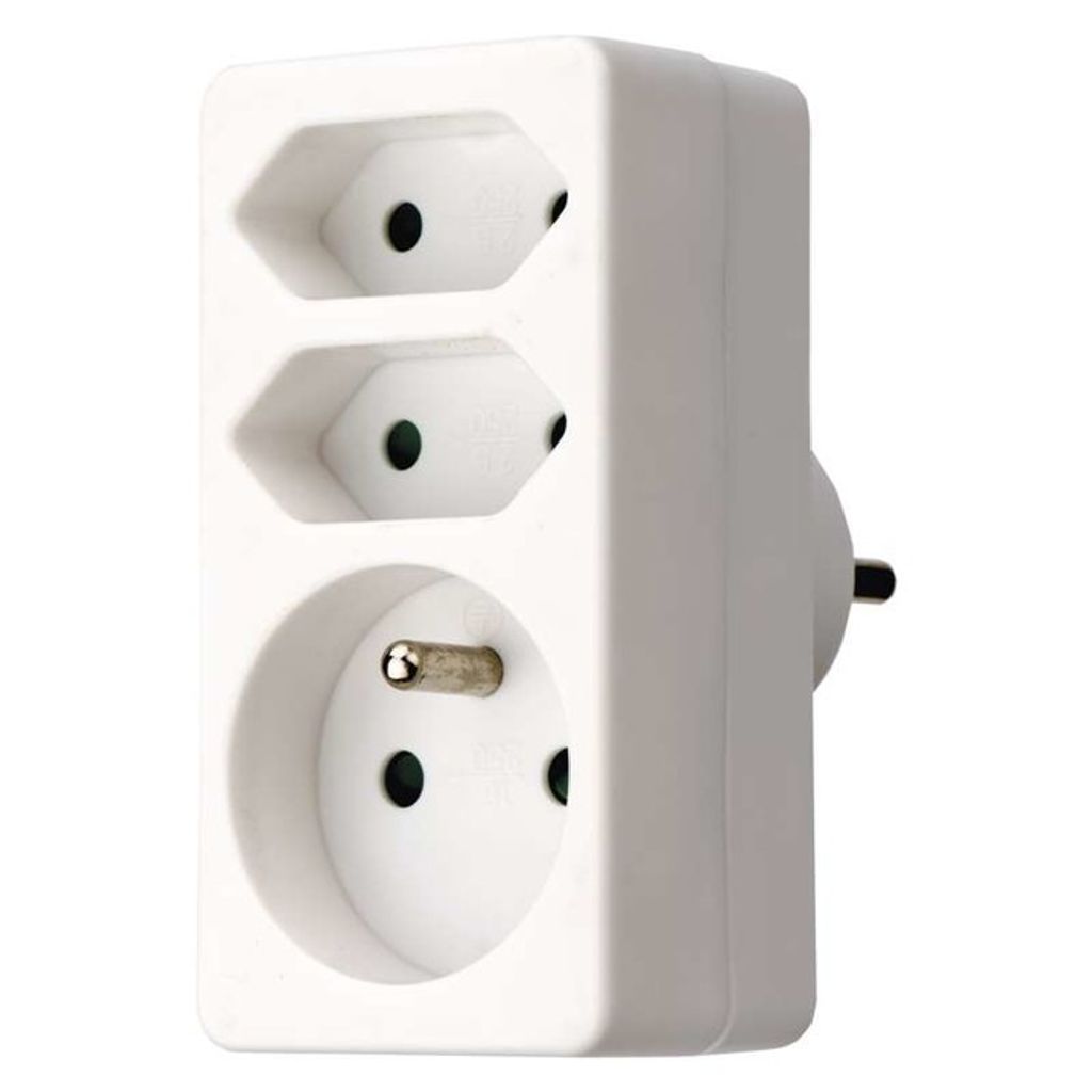 Emos P0025, Weiß, Kunststoff, IP20, 250 V, 10 A Produktbild 