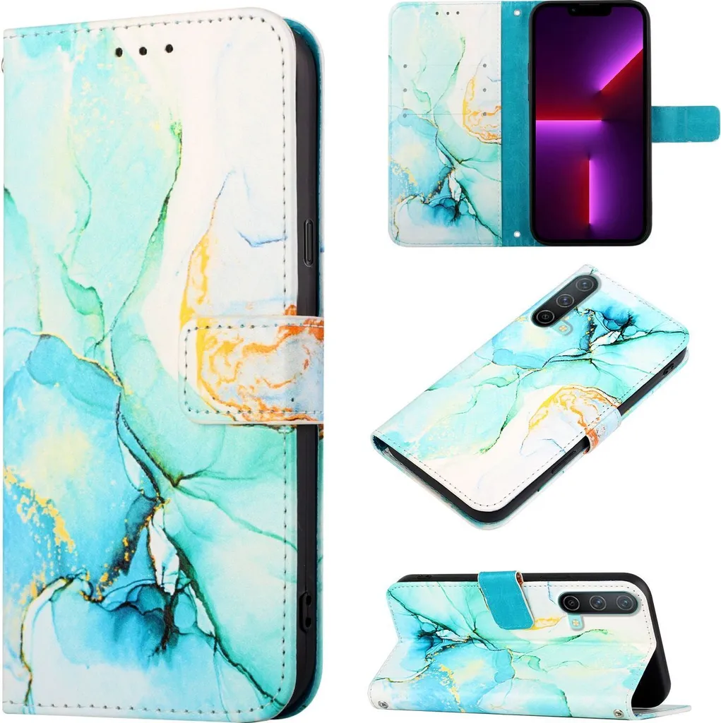 Custodia a Libro OnePlus Nord CE 5G Verde: Pelle Sintetica e Stand