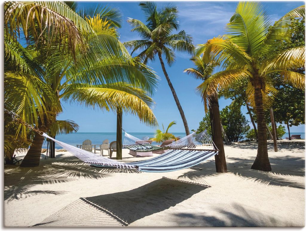 ARTland Leinwandbild Florida Keys Relax Größe: 40x30 cm