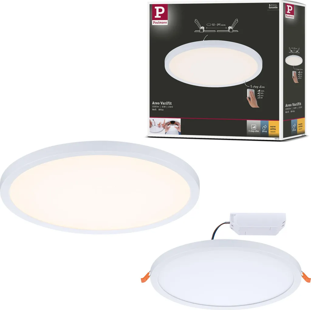 Paulmann Areo VariFit Pannello LED Frameless IP44 - Design e Luce