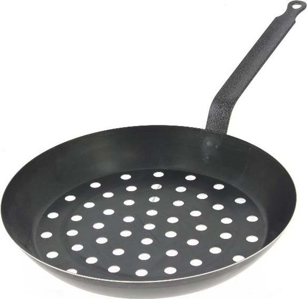 Poêle à marrons 28 cm queue courte - De Buyer - 5490.28 - Image du produit 