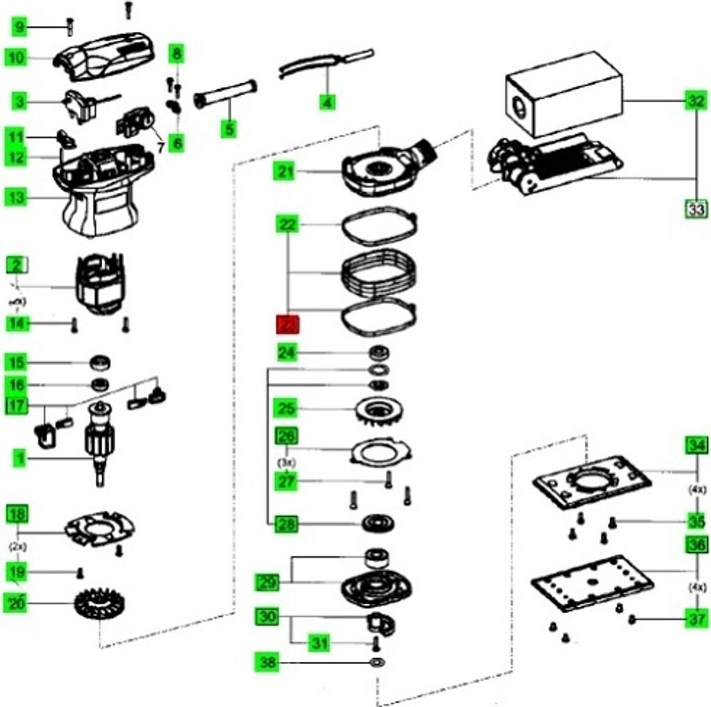 Festool MANSCHETTE RS 400 ET-BG Produktbild 