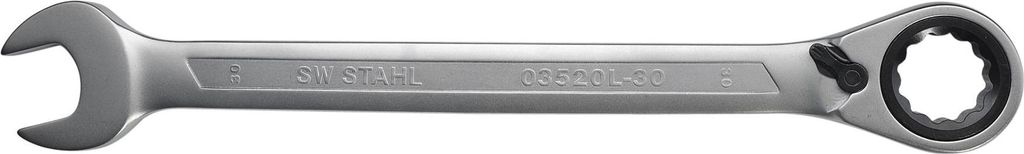 SW-Stahl 03520L-30 Gabelringratschenschlüssel, 30 mm, umschaltbar