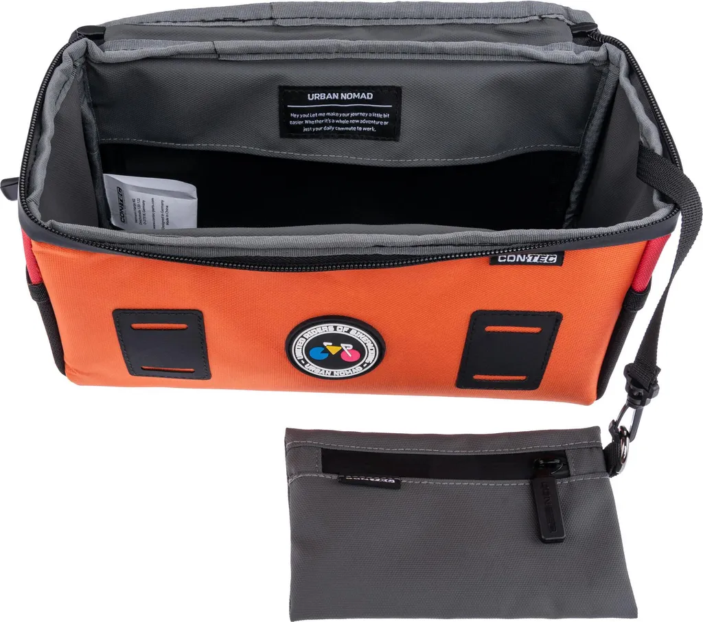 Contec Urban Nomad Front 4.2 Sacoche de Guidon Orange pour Vélo Urbain