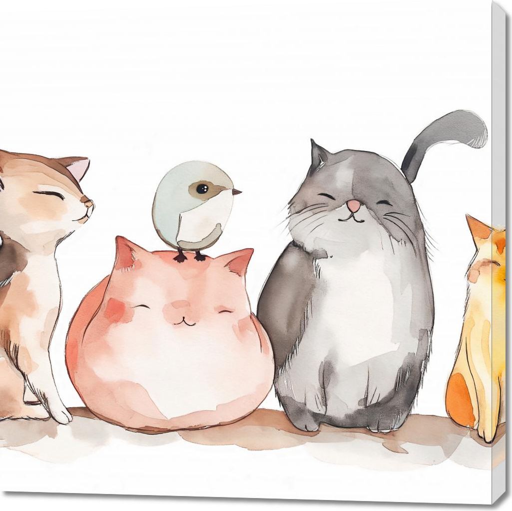 Bild 100x100cm Versammlung der Freunde